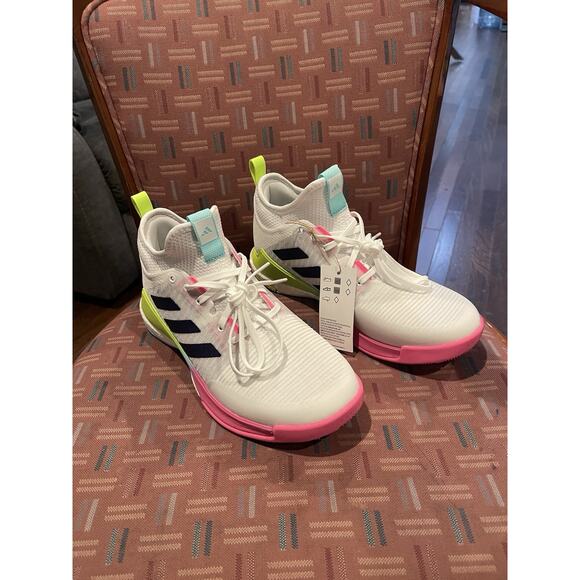 New Women’s Sz 9 Adidas Crazyflight Mid White Indoor Volleyball Shoes HP3337 - Picture 4 of 8